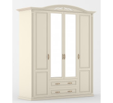 Четырехстворчатый шкаф для одежды Венеция MUR-101-04 st с зеркалом