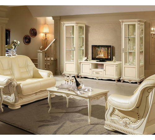 Гостиная «Алези 1» (слоновая кость с золочением)