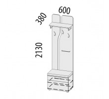 Вешалка Мэри 39.09 комбинированная